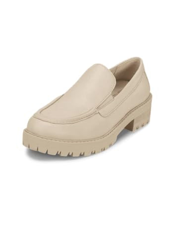 VITAFORM Loafer Damen Leder Weite H - Bequeme und Elegante Damen Schuhe - Leichte Slipper aus italienischem Nappaleder beige/Taupe 39 im Sale